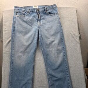 DENIZEN Levi's 285 Relaxed Fit Light Wash Denim Jeans Mens Size 40x32
